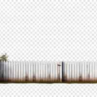 Free PSD fence isolated on transparent background