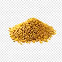 Free PSD fenugreek seeds dried isolated on transparent background