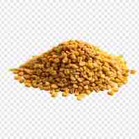 Free PSD fenugreek seeds dried isolated on transparent background