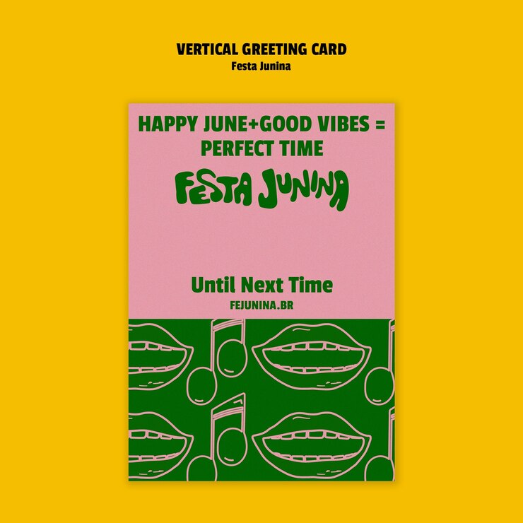 Free PSD festa junina celebration template