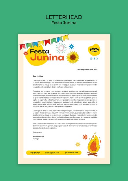 festa junina template design
