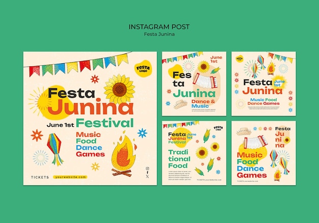 Festa junina template design