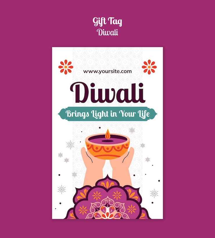 Free PSD festival of lights celebration template
