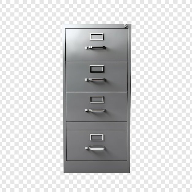 無料PSD 透明な背景に隔離されたファイルキャビネット