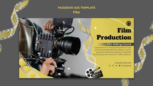무료 PSD 영화 및 영화 소셜 미디어 프로모션 템플릿