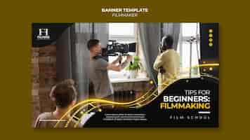 Free PSD filmmaker banner template design