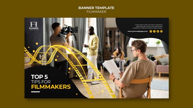 Filmmaker banner template design