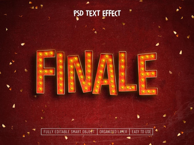 PSD gratuito effetto testo psd finale