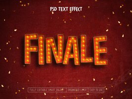 Free PSD final psd text effect