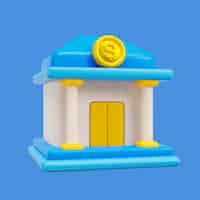 Free PSD finance and currency 3d icon