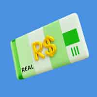 Free PSD finance and currency 3d icon