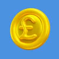 Free PSD finance and currency 3d icon