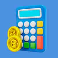 Free PSD finance and currency 3d icon