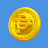 Free PSD finance and currency 3d icon