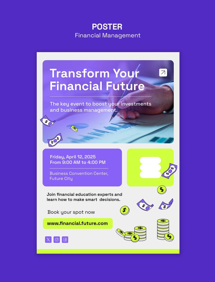 Free PSD financial management concept