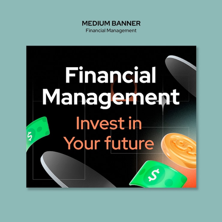 Free PSD financial management template design