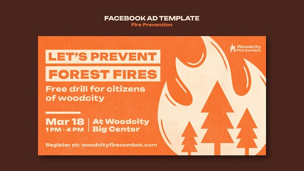 Free PSD fire prevention template design