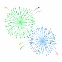 Free PSD fireworks element isolated