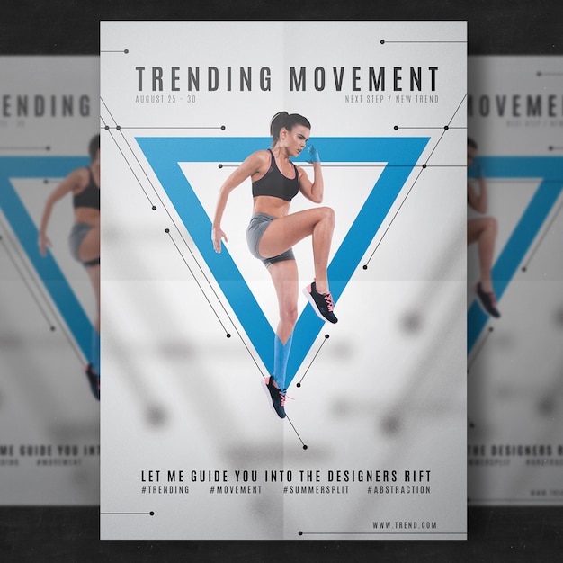 Free PSD fitness flyer template