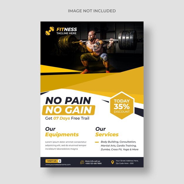 fitness flyer template