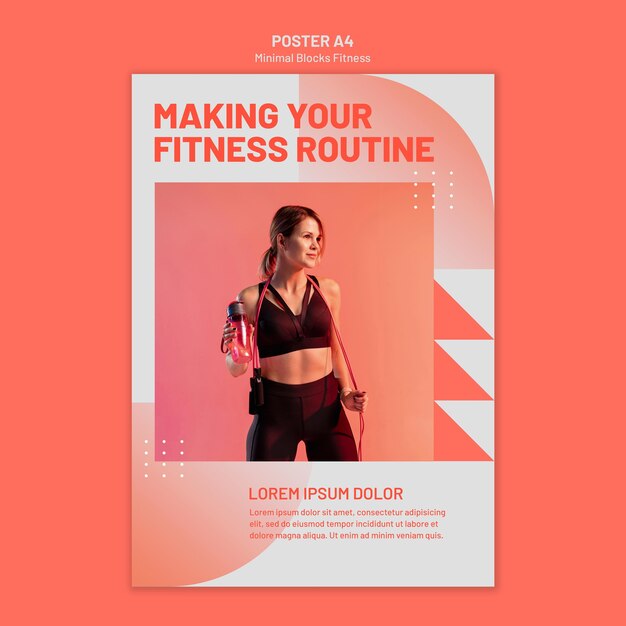 fitness poster template