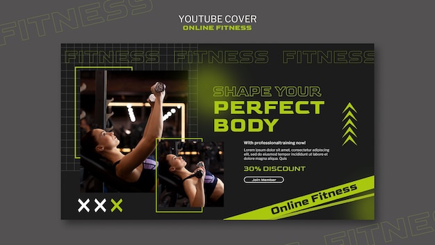 Free PSD fitness  template design