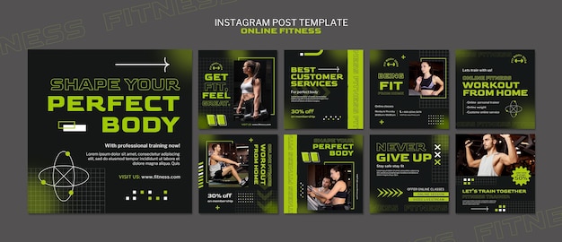 Free PSD fitness  template design