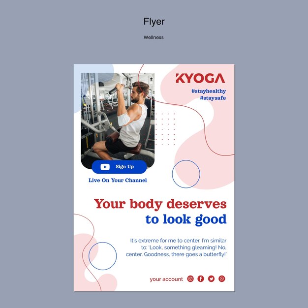 Fitness wellness flyer