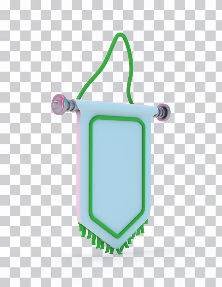 Free PSD flag banner left side