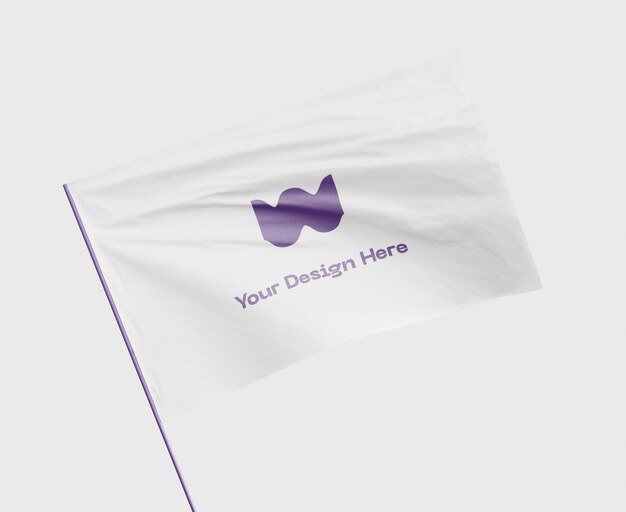 Wind Flag Free Mockup / Realistic beach flag mockup For ...