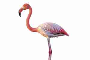 Free PSD flamingo bird isolated