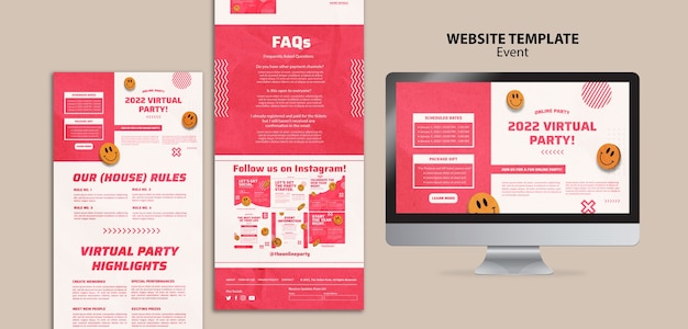 Flat design 2d and 3d mashup web design