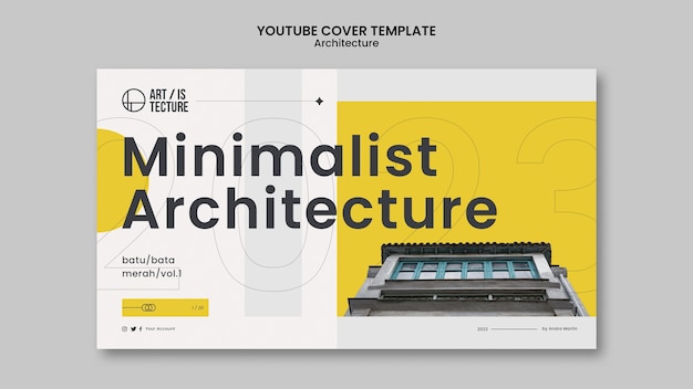 Flat design architecture template – Free Download