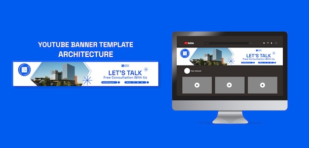 เทมเพลตสถาปัตยกรรมแบบ Flat Design