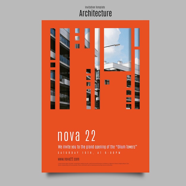 Modello di architettura dal design piatto