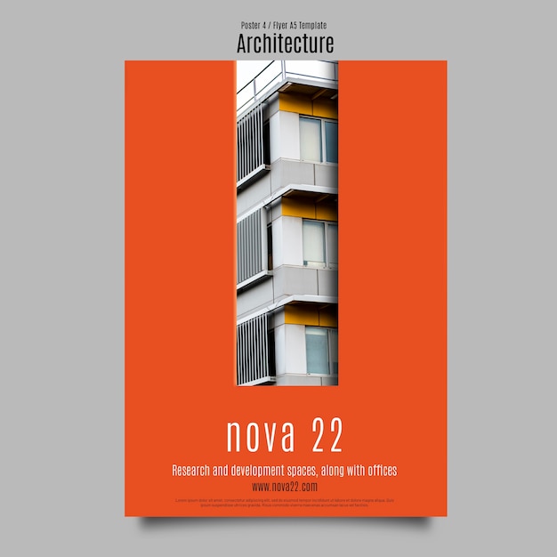 Modello di architettura dal design piatto