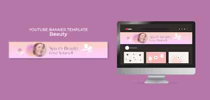 Free PSD flat design beauty design  template