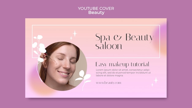 flat design beauty design  template