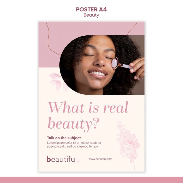 flat design beauty template