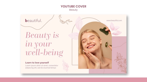 Flat design beauty template