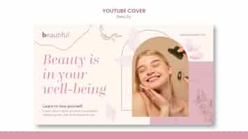 Free PSD flat design beauty template