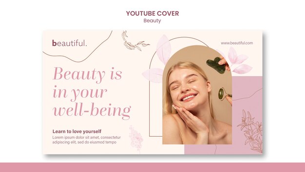 flat design beauty template
