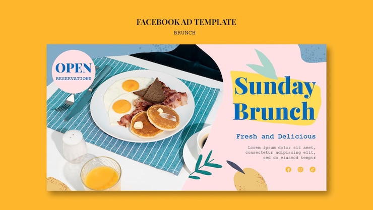 無料PSD フラットなデザインのブランチ テンプレート