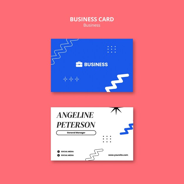 flat design business strategy template
