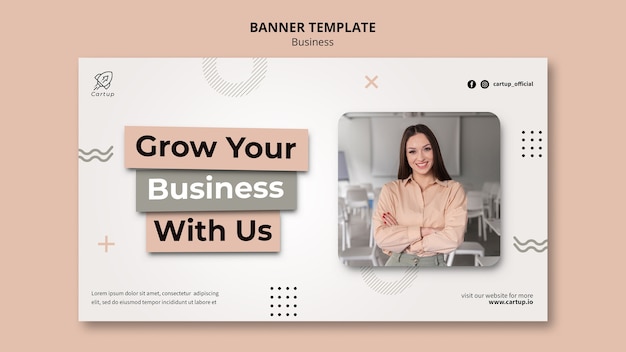 flat design business template
