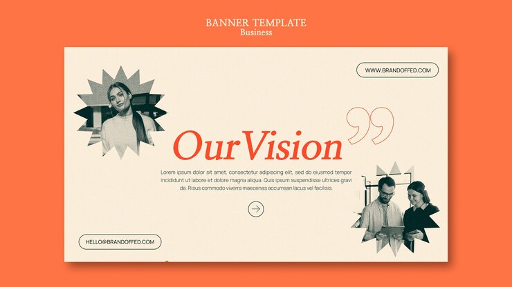 Free PSD flat design business template