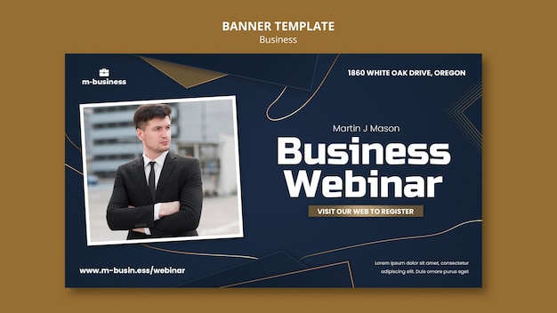 Free PSD flat design business template