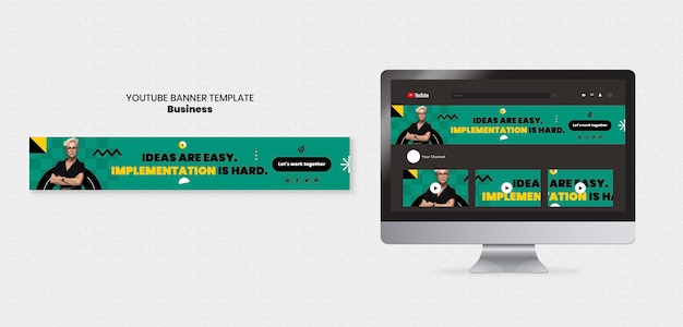 Flat design business  template