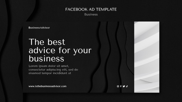 Free PSD flat design business template