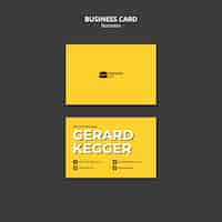 Free PSD flat design business template